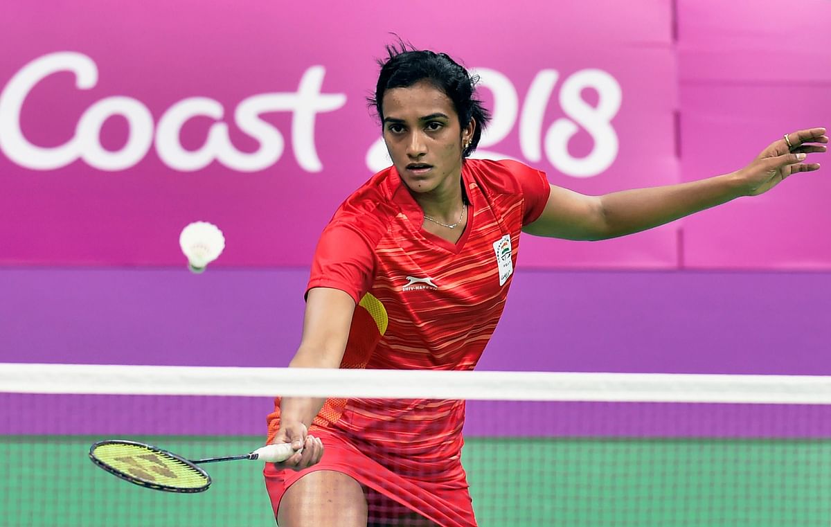 Saina Nehwal won the gold medal after beating PV Sindhu 21-18, 23-21 in the singles final.