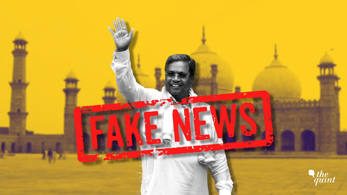 Karnataka CM Siddaramaiah’s Pakistan Trip: Fake News Strikes Again