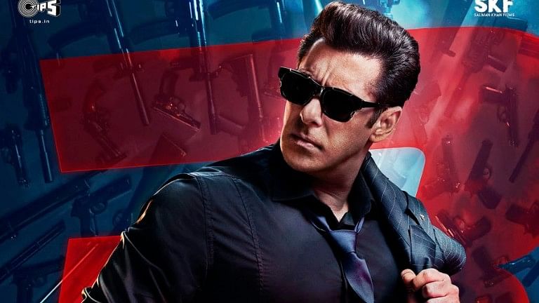 Salman Khan in a poster of <i>Race 3</i>.