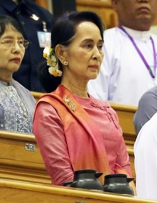 Myanmar State Counselor Aung San Suu Kyi. (Xinhua/U Aung/IANS)