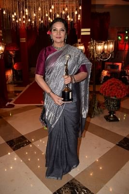 Mumbai: Actress Shabana Azmi at the "20th Beti FLo GR8 Women Award 2018" in Mumbai on April 16, 2018 . (Photo: IANS)