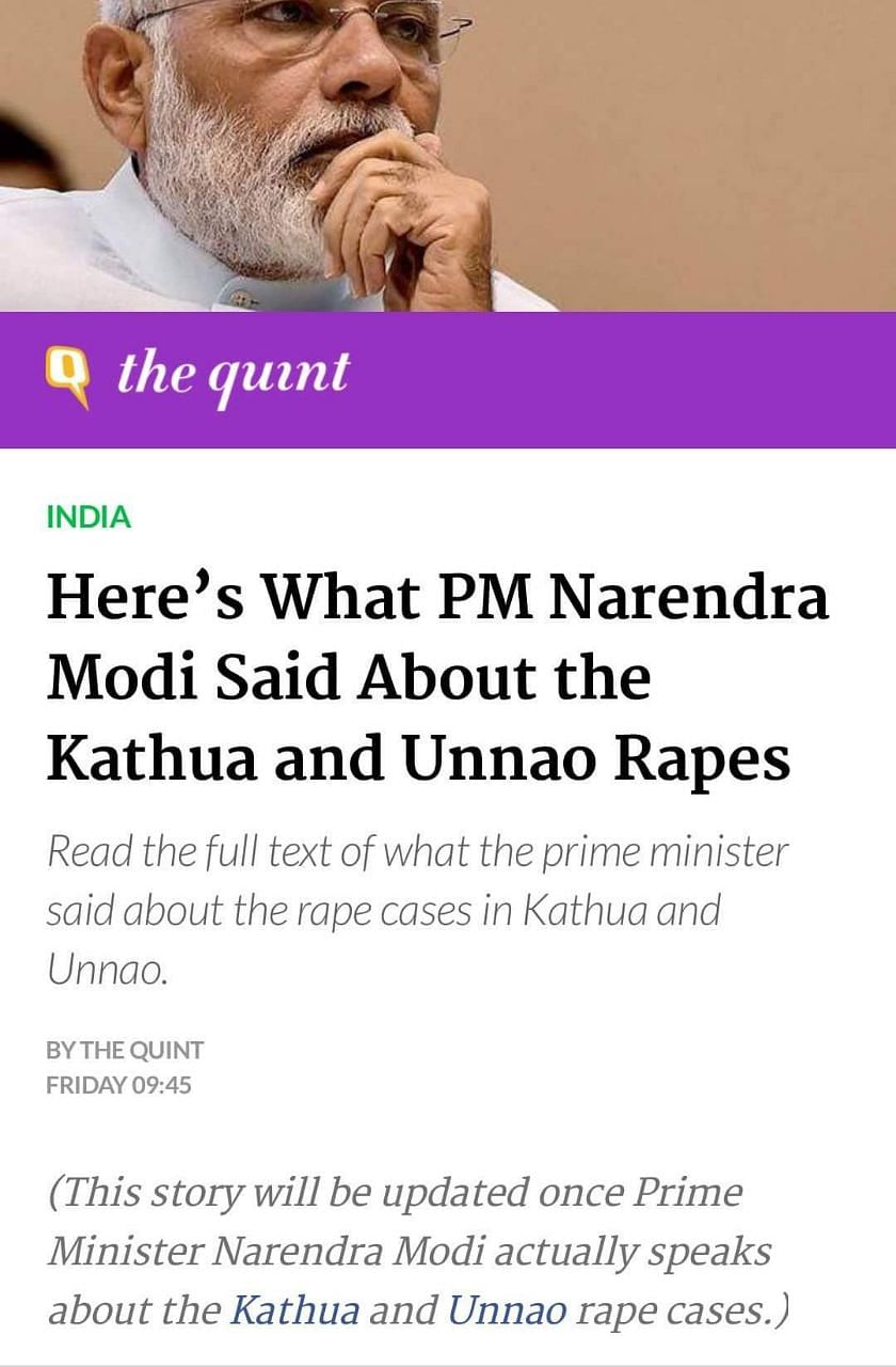 Prime Minister Modi says the guilty will not be spared. 