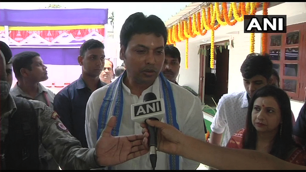 Newly-elevated Tripura Chief Minister Biplab Kumar Deb.