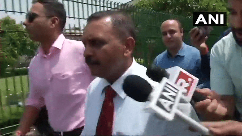 Colonel Prasad Shrikant Purohit leaves from Supreme Court after the hearing.&nbsp;