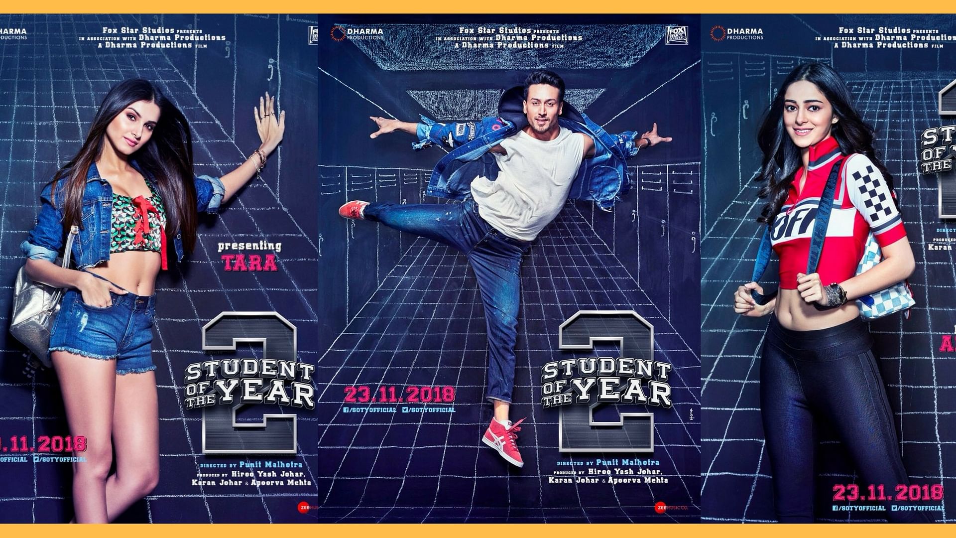 Tara, Tiger and Ananya have started shooting for <i>Student of the Year 2.</i>