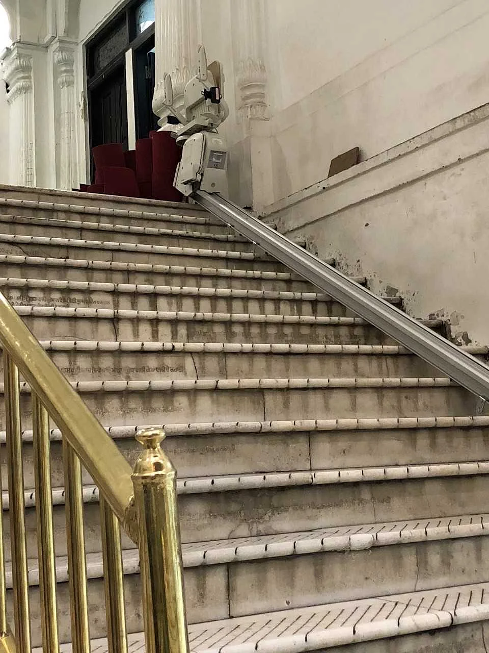 The stairlift wasn’t functional either. 