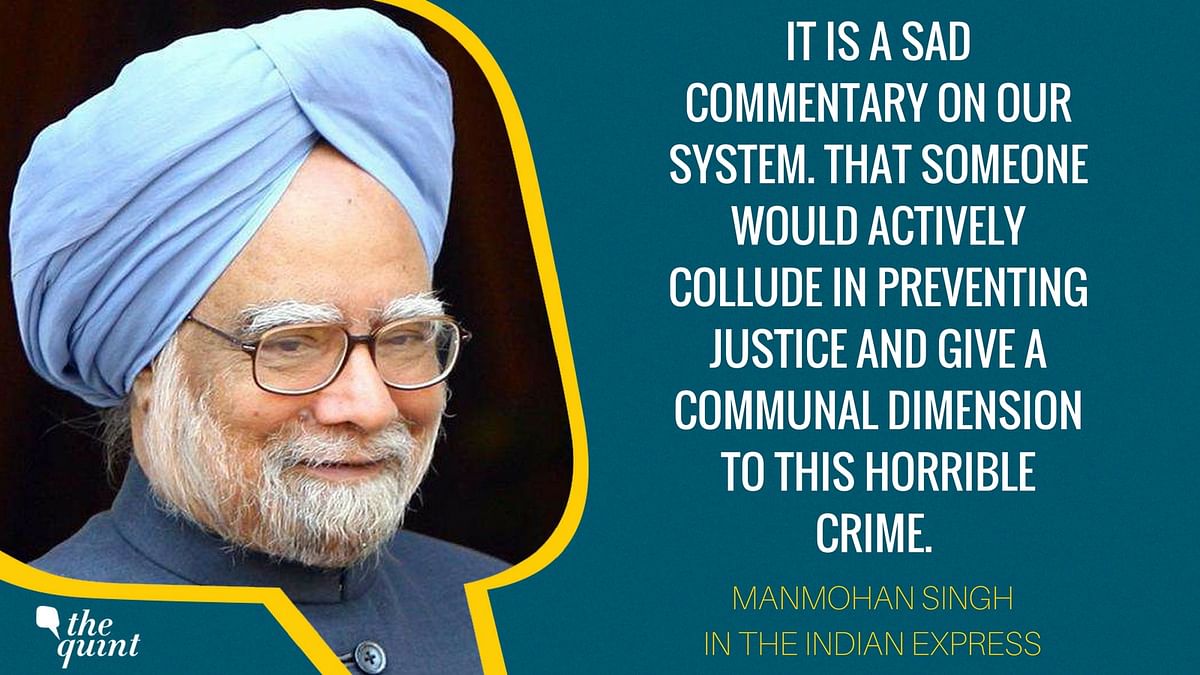 Modi should have spoken up about the Kathua & Unnao rape cases earlier, sends the wrong message, says Manmohan Singh