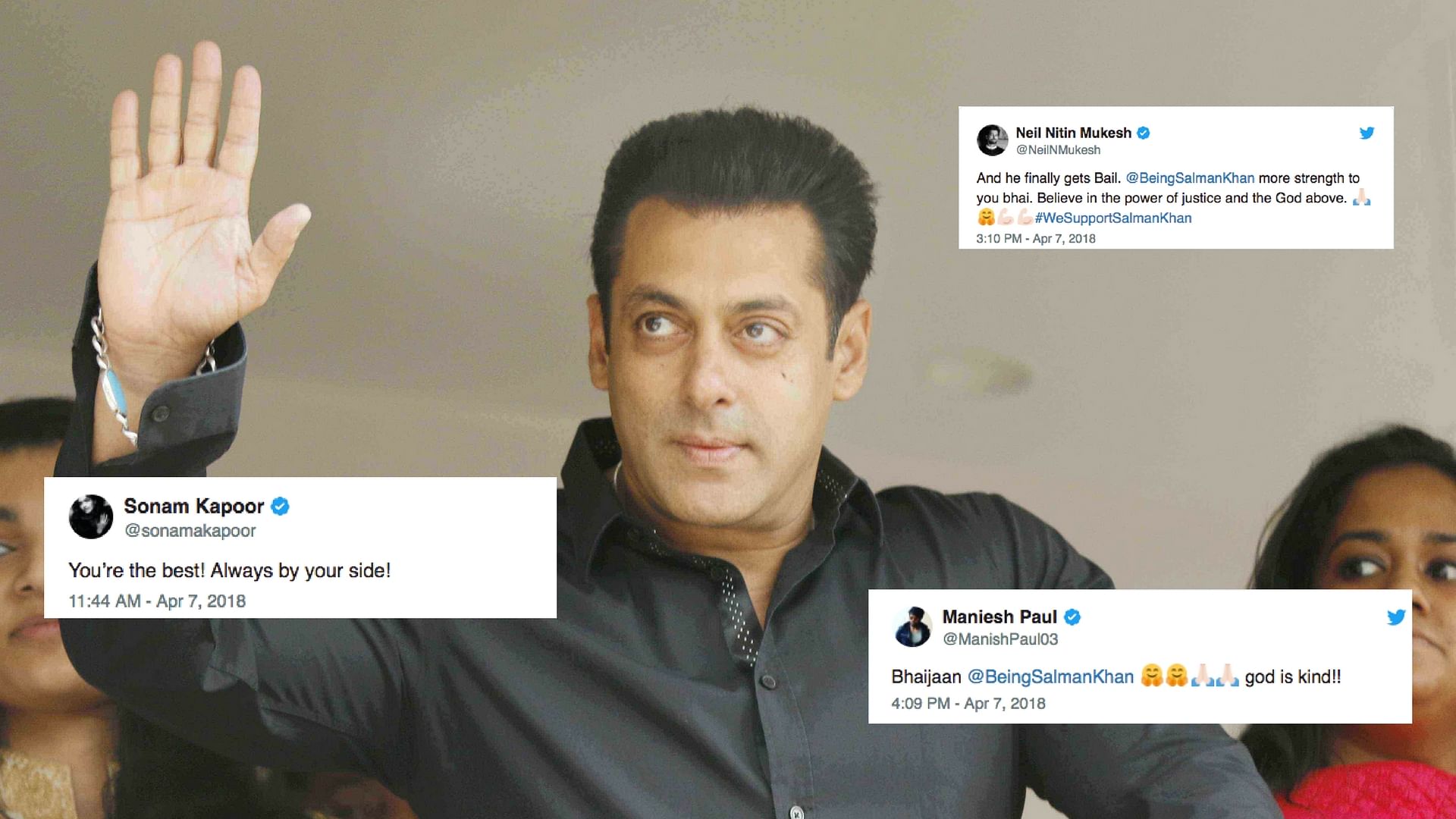 Bollywood expresses happiness as Salman Khan gets bail.&nbsp;