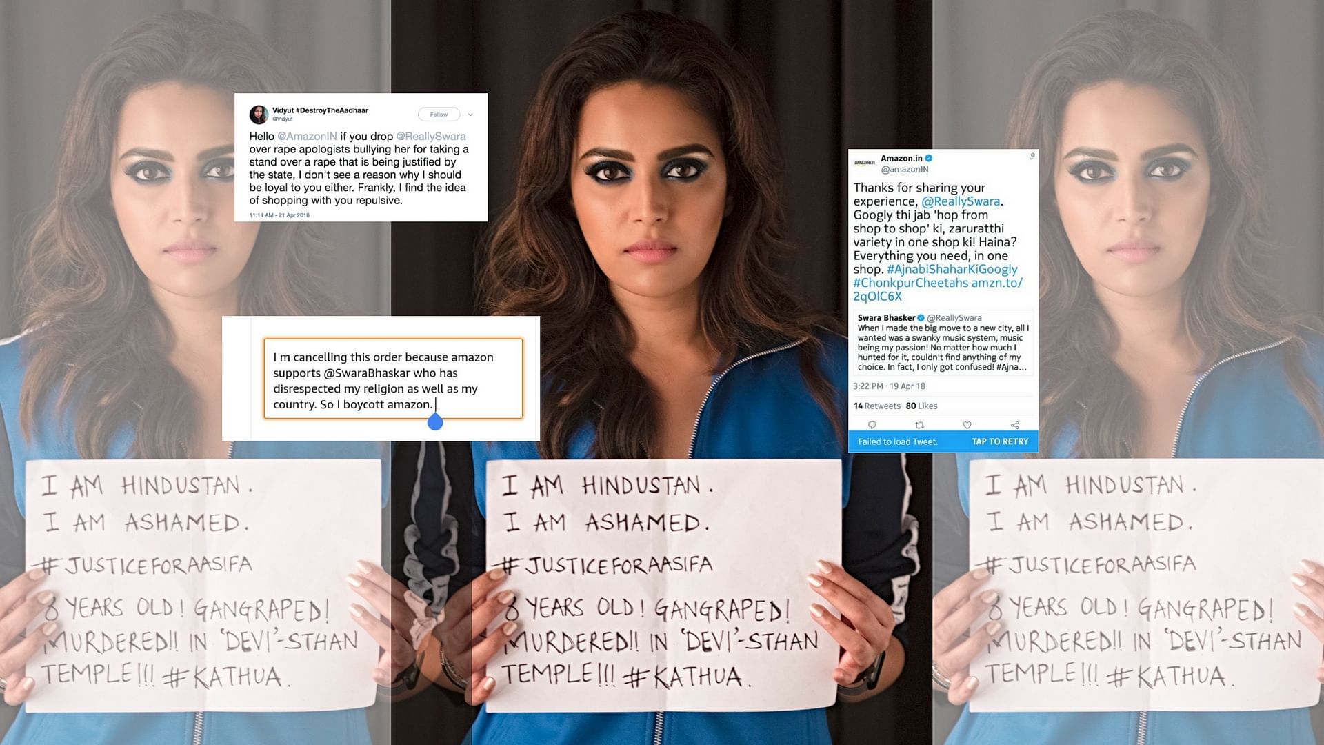 A Twitter war erupted over Amazon India’s association with Swara Bhasker.