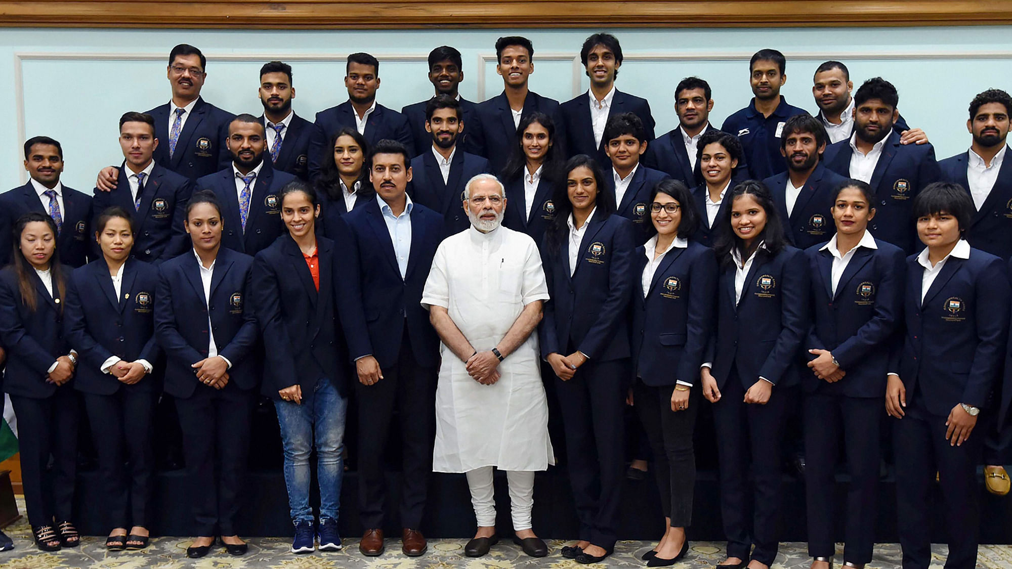 Prime Minister Narendra Modi interacted with medal winners of the recently-held Commonwealth Games.