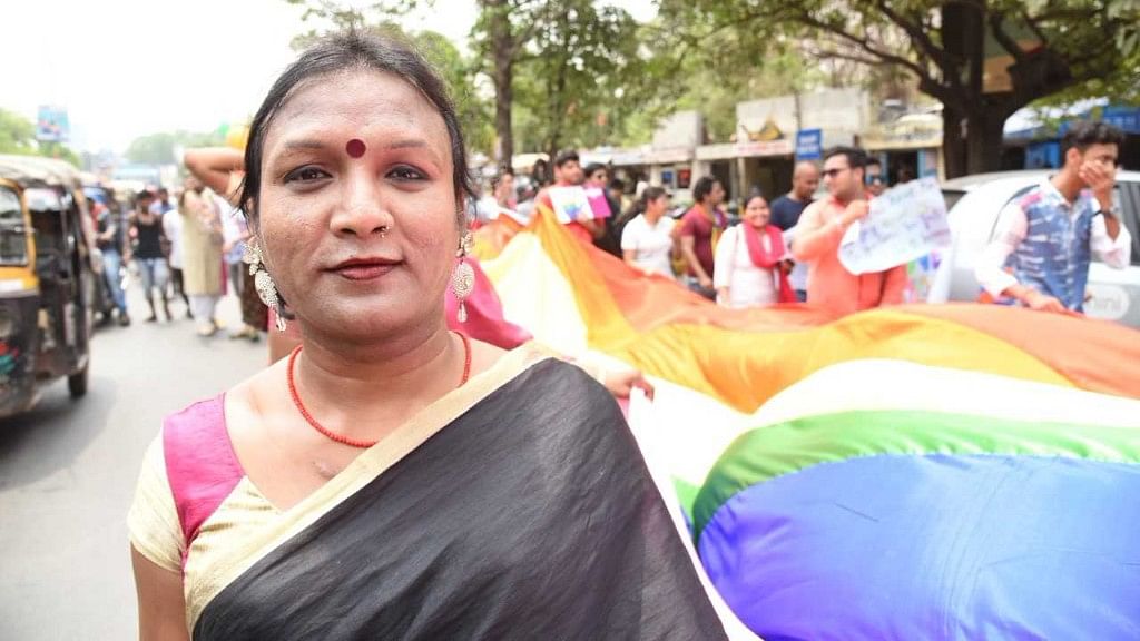 A participant of Jharkhand’s first LGBTQ Pride Parade