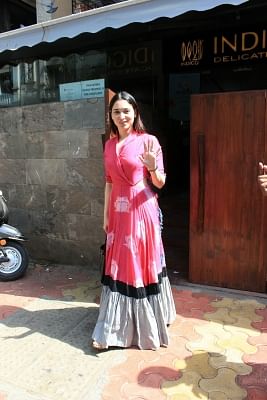 Mumbai: Actress Tamannaah Bhatia seen at Mumbai