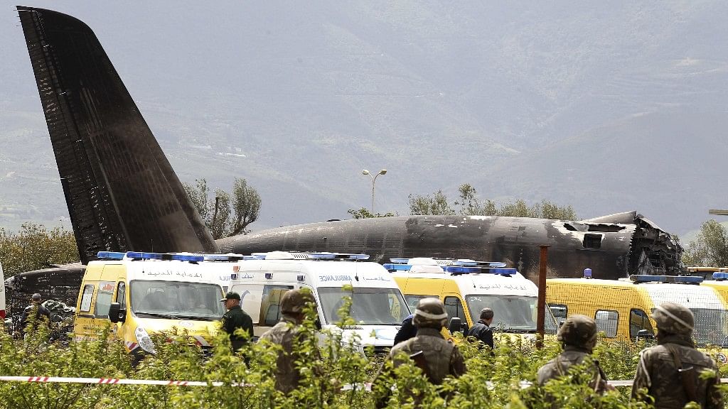 More than 250 people were killed when a military plane crashed outside Algeria’s capital on 11 April.
