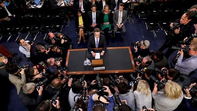 Zuckerberg during his five-hour testimony.