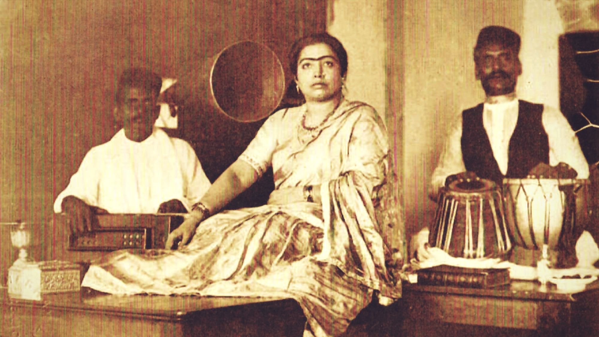 An old photograph of Gauhar Jan, the famed vocalist.