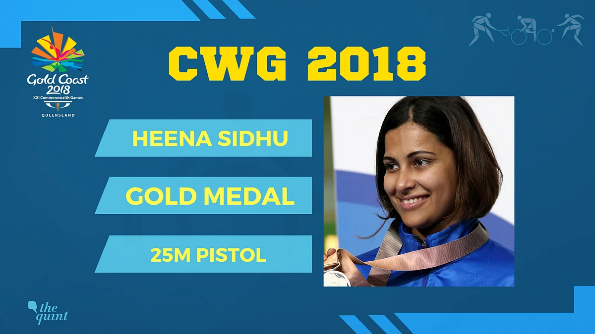 CWG 2018: Heena Sidhu Breaks CWG Record, Bags Gold in 25m Pistol