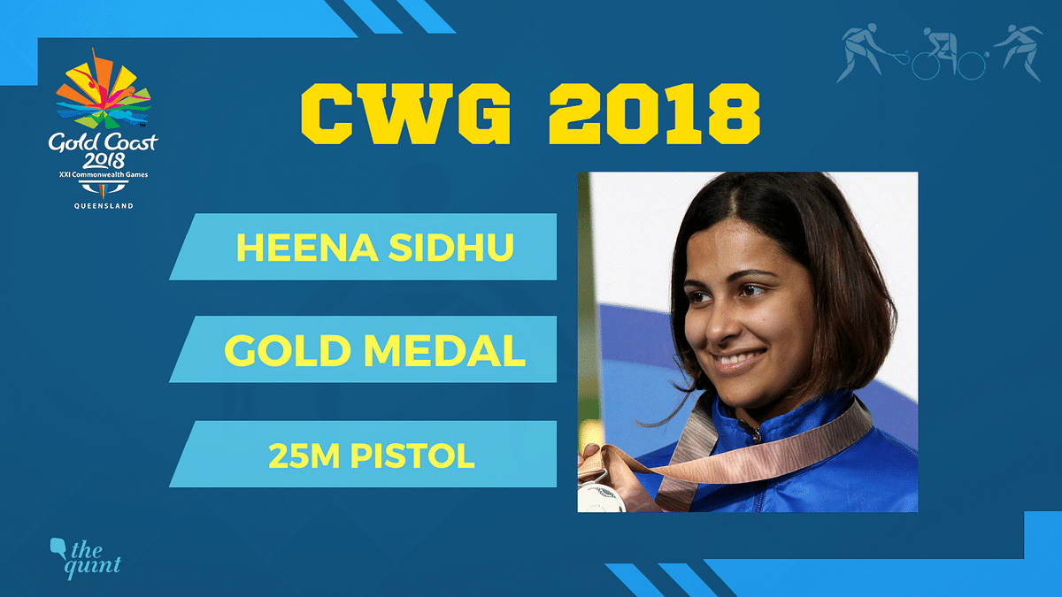 CWG 2018: Heena Sidhu wins the gold medal in the 25m pistol final in Gold Coast.