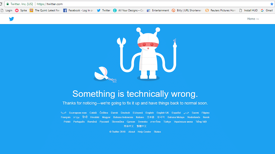 Twitter went down in some parts of Europe, US and Japan.