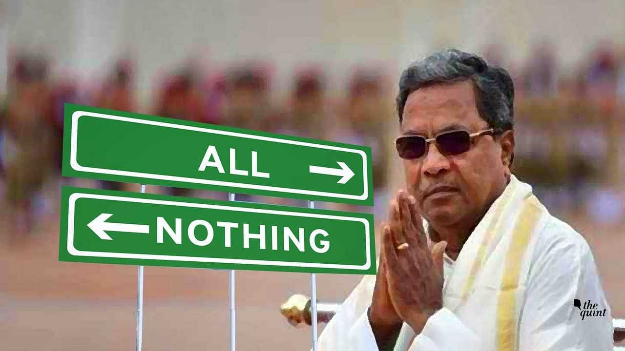 Siddaramaiah has no insurance against defeat and his own party will finish him off, but if he wins, he will take it all.