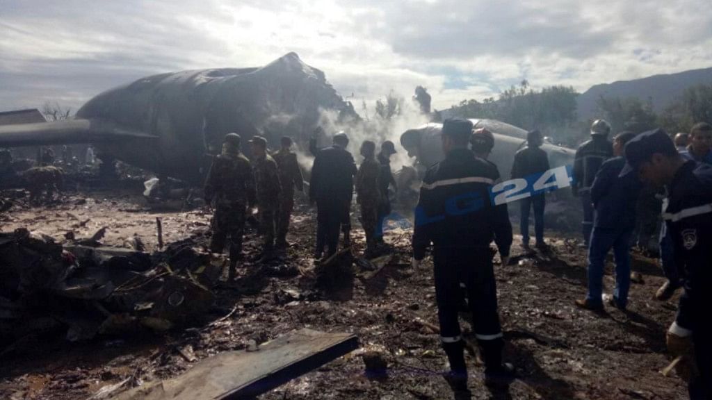 The plane crashed near Boufarik airport near the capital city – Algiers.