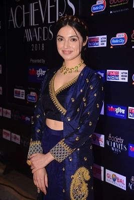Mumbai: Actress Divya Khosla Kumar at the "Society Achievers Awards 2018" in Mumbai on Jan 14, 2018. (Photo: IANS)