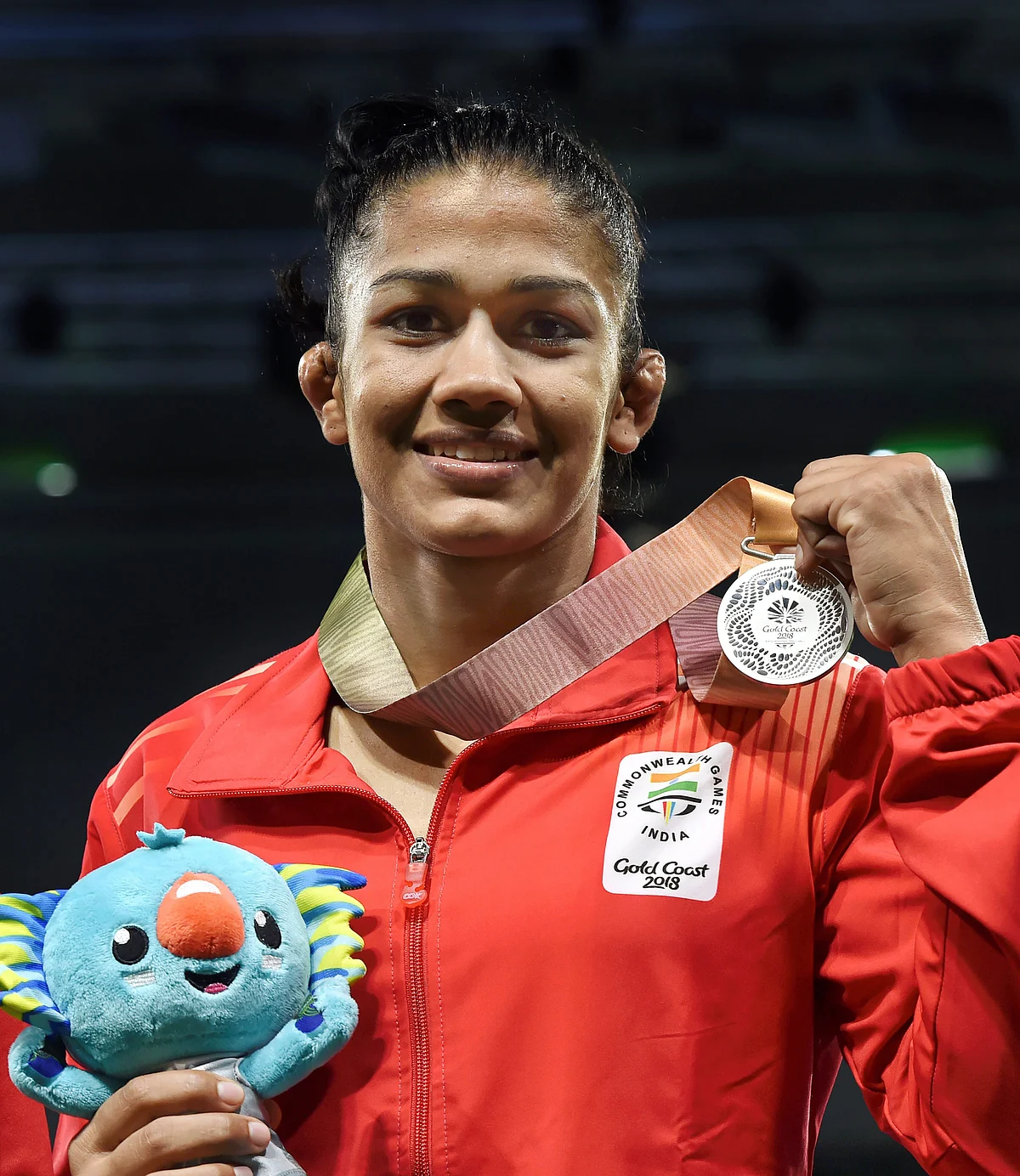 India’s Babita Kumari wins silver medal in the Women’s Freestyle 53 kg Nordic final match played against Canada’s Diana Weicker at the Commonwealth Games 2018 in Gold Coast, on Thursday.
