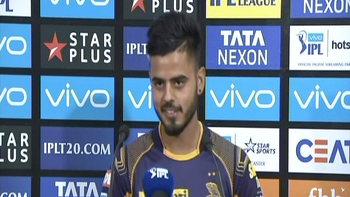 Nitish Rana took 2 wickets off 2 deliveries in KKR’s opener against RCB