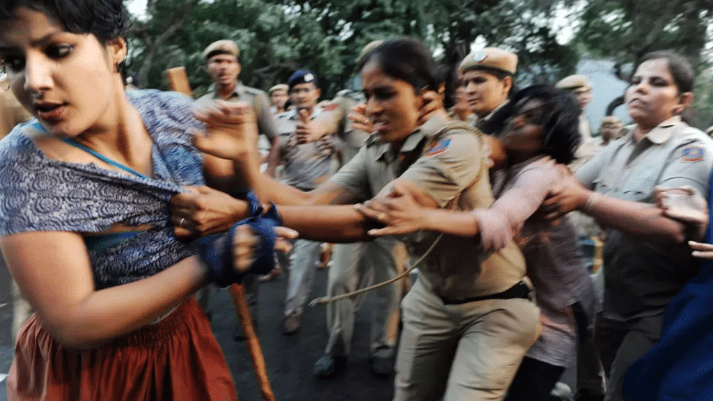 24-year-old Sheena Thakur was assaulted by the police during the JNU ‘Long March’ against sexual harassment on 23 March.&nbsp;