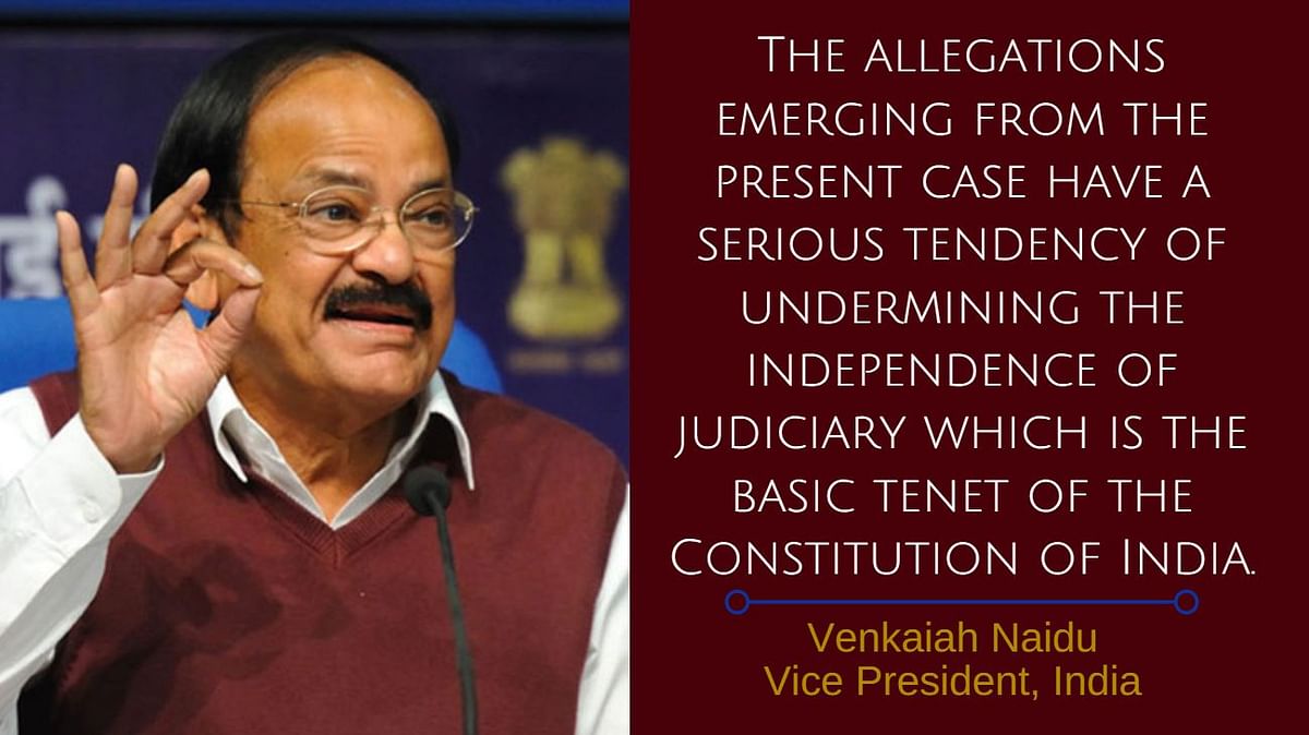 Naidu based his decision on the opinion of top legal and constitutional experts, after an extensive discussion.