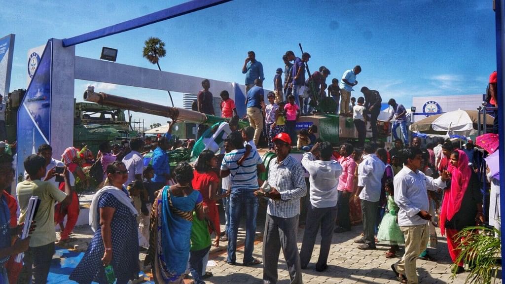 Taking pictures atop tanks was probably the only takeaway for many who visited the Defence Expo.