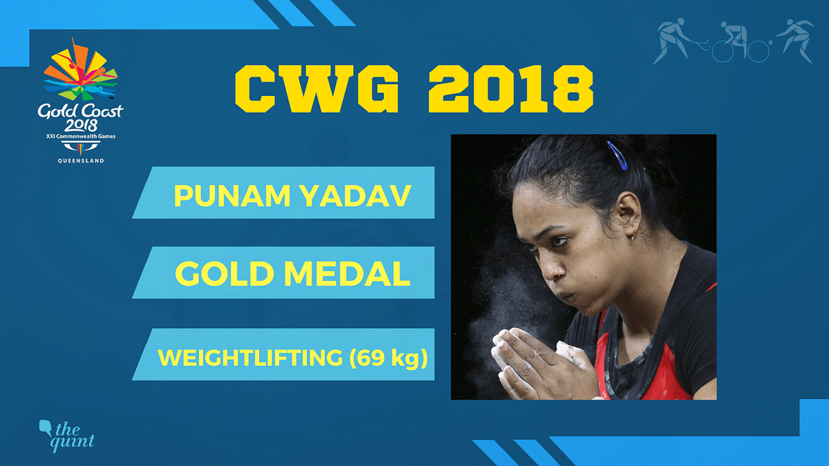 Punam Yadav has bagged India’s fifth gold medal in weightlifting at the 2018 Commonwealth Games.