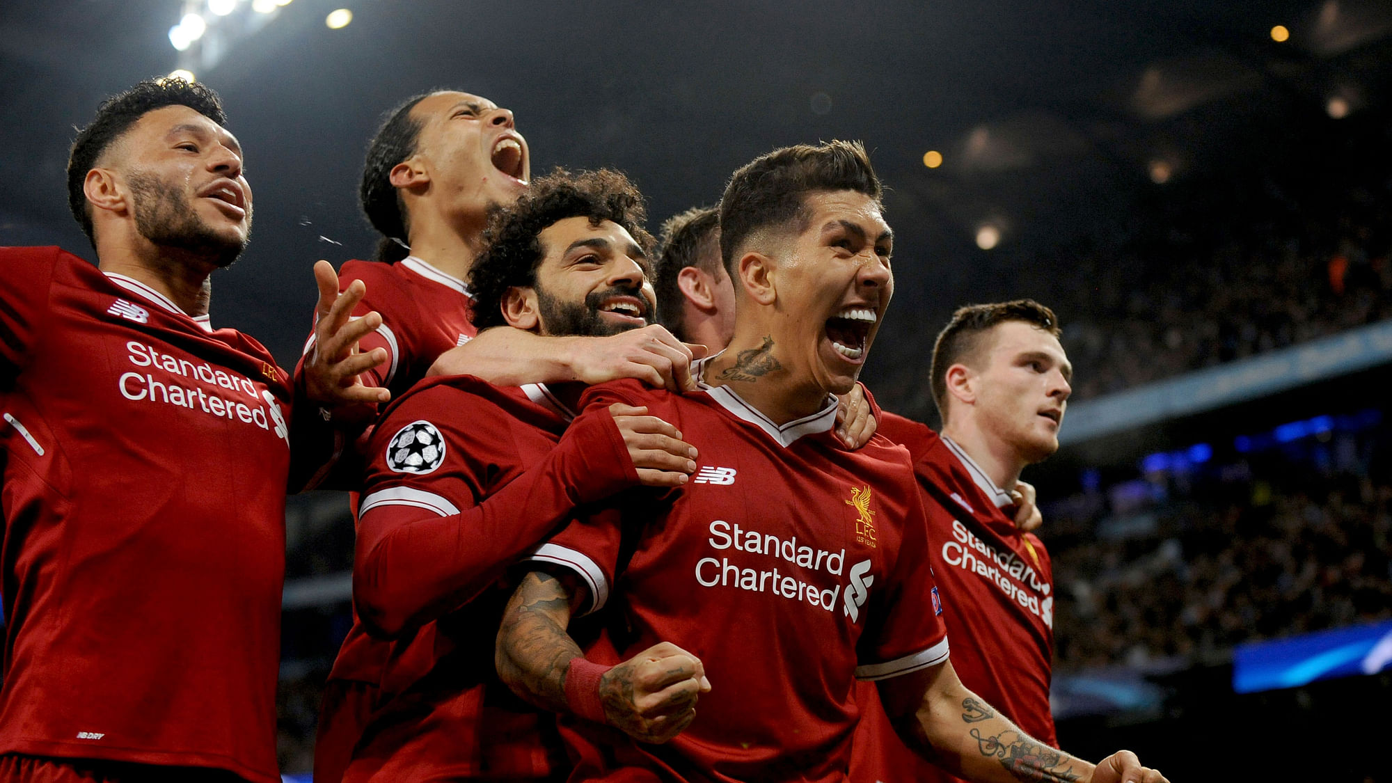 Liverpool moved into the semi-finals of the Champions League.