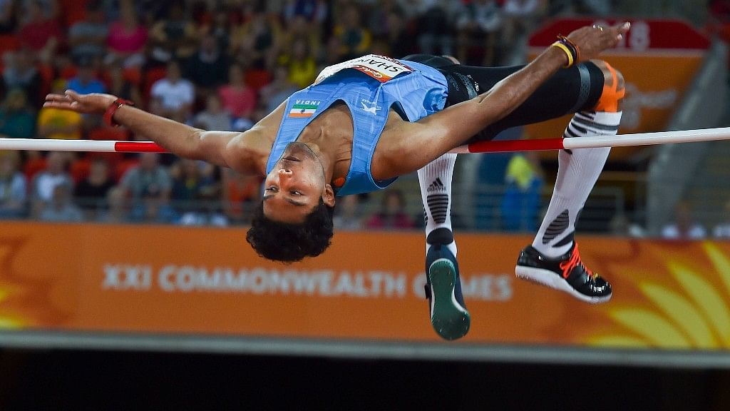India’s Tejaswin Shankar competes in the Men’s High Jump final during the Commonwealth Games 2018 in Gold Coast on Wednesday.