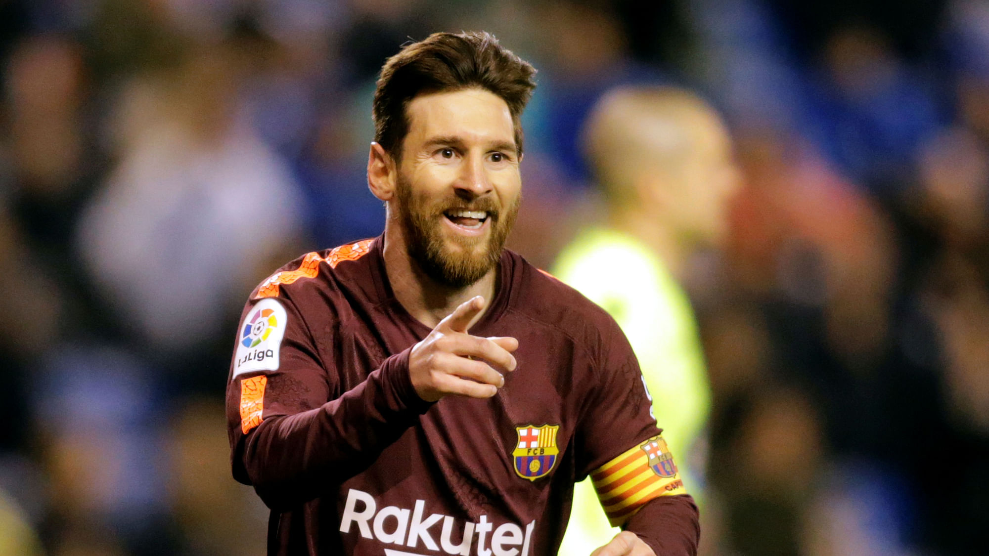 Lionel Messi scored a hat-trick as Barcelona clinched a 25th Liga title.