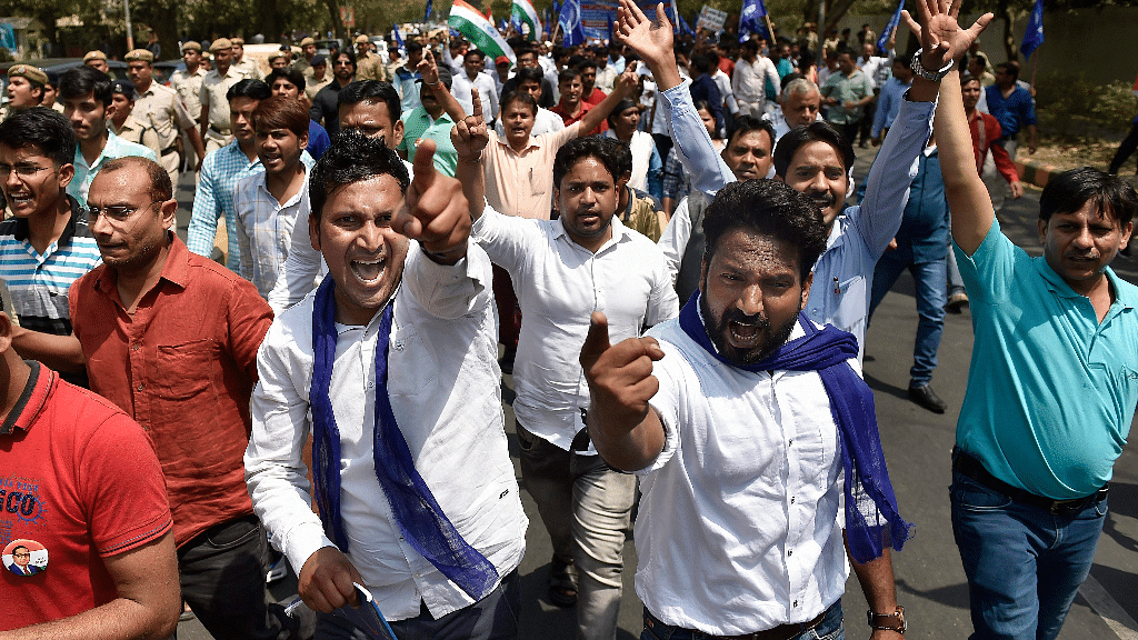 Protesters in New Delhi