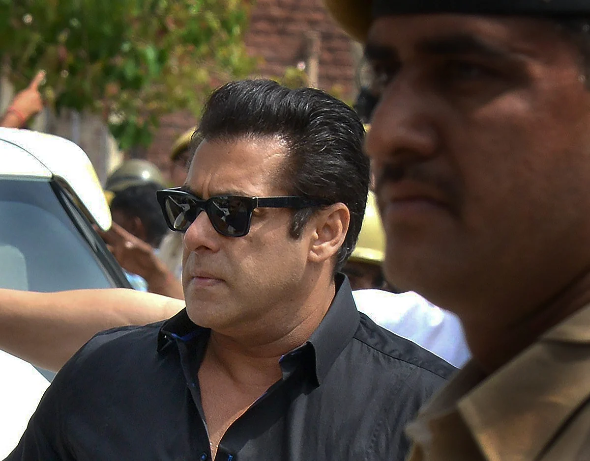 Jodhpur: Bollywood actor Salman Khan at the court.