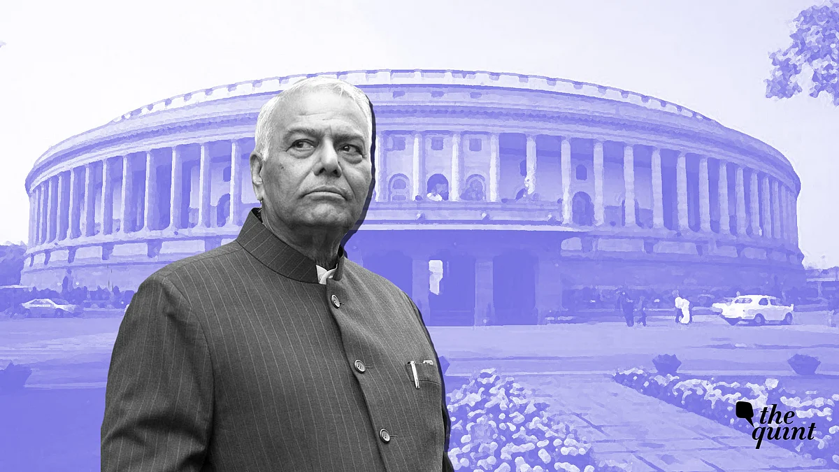 Former finance minister Yashwant Sinha