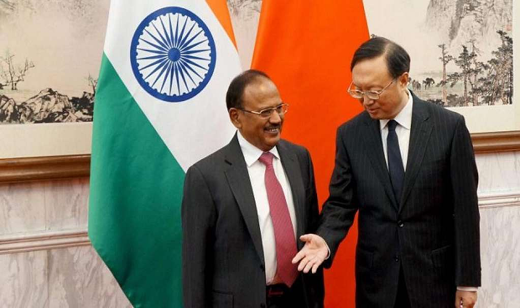 File photo of National Security Advisor Ajit Doval with Chinese diplomat Yang Jiechi.
