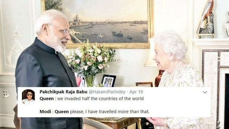 Twitterati flooded the platform with memes after PM Modi met Queen Elizabeth II in London