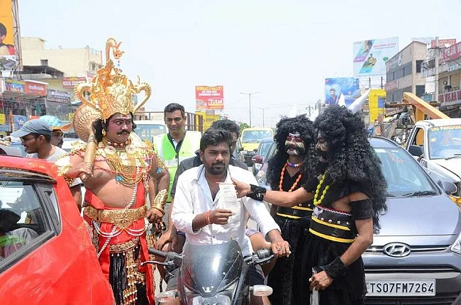 The awareness campaign titled ‘Buckle up Hyderabad’ was organised by the Rotary Club of Miyapur.