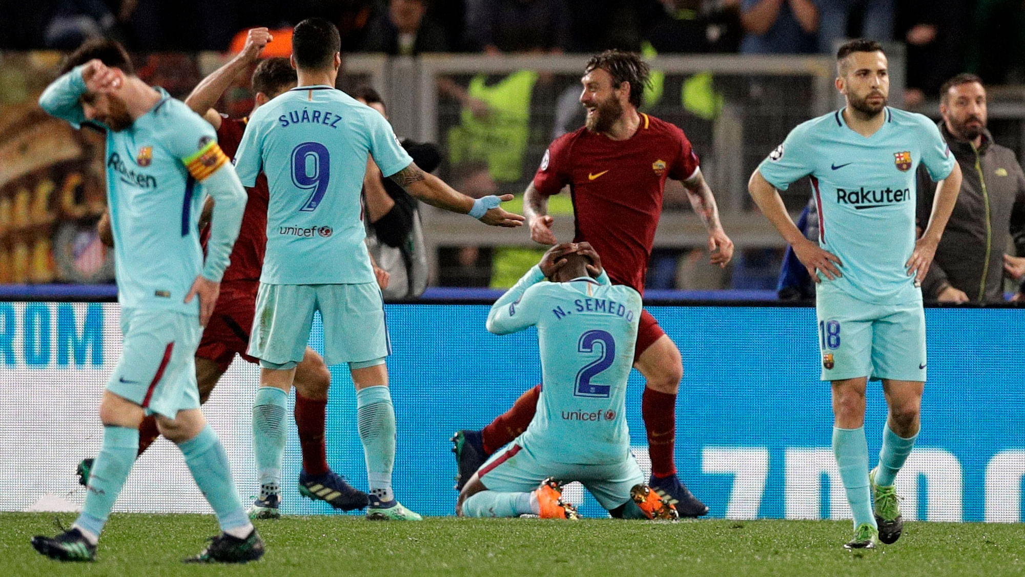 Roma pulled off an extraordinary comeback to knock Barcelona out of the Champions League.