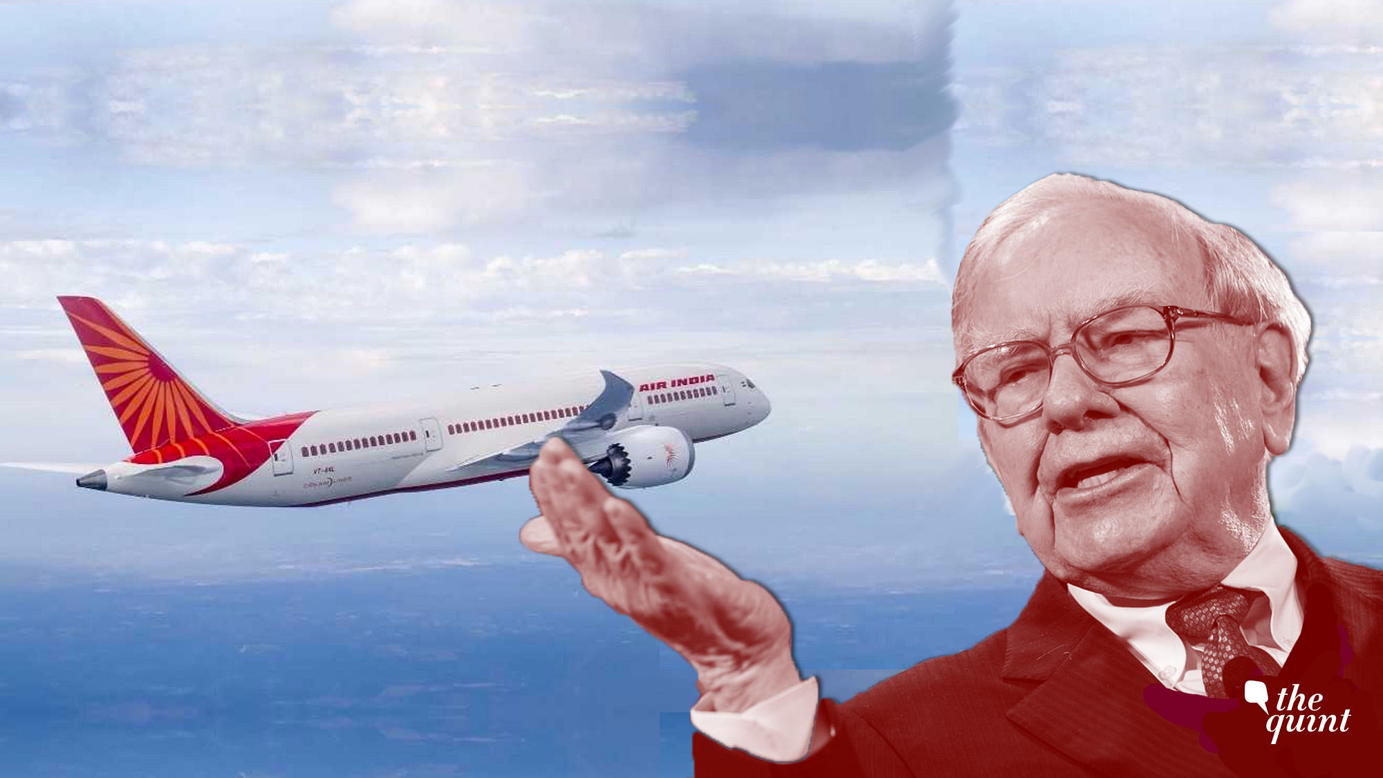 Image of Air India aircraft and billionaire tycoon Warren Buffet, used for representational purposes.