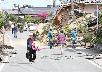 Earthquake in Japan. (File Photo: Xinhua/IANS)