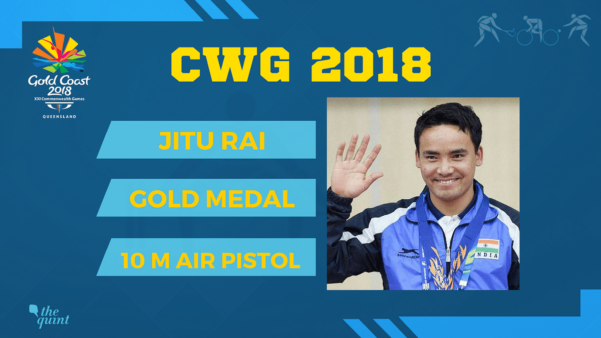 Jitu Rai won a gold and Om Mitharwal clinched a bronze medal in the 10 metre air pistol event.