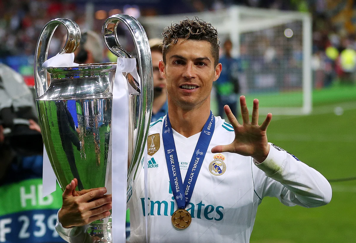 Cristiano Ronaldo now has five Champions League winners medals, one with Manchester United and four with Real Madrid.