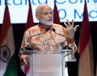 Modi addresses Indian diaspora in Indonesia, showcases achievements