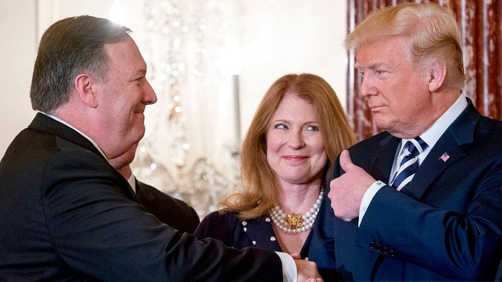 Mike Pompeo shaking hands with US President Donald Trump. Image used for representation purpose.