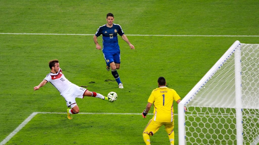 Gotze scores in the FIFA World Cup 2014 to deny Argentina their 3rd title.