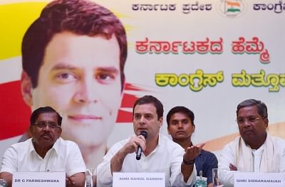 Congress, BJP lock horns in Karnataka's triangular poll contest