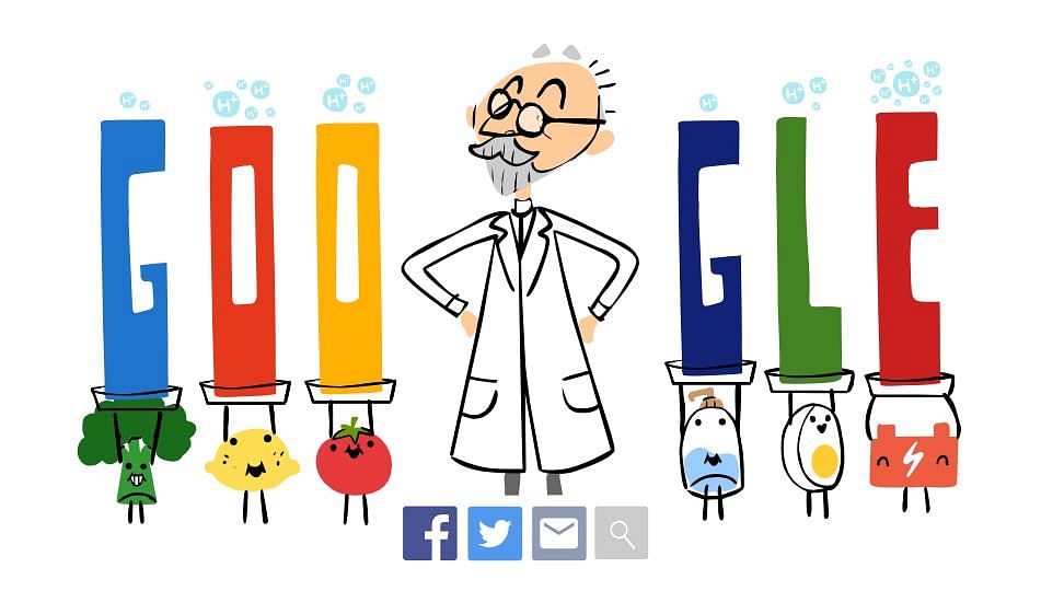 This Google doodle on SPL Sorensen’s pH scale can help you decide which acidic foods to eat or avoid.